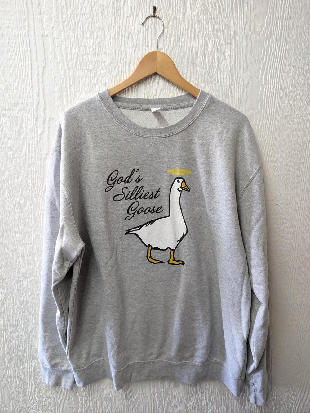 God's Silliest Goose Hoodie Christian Funny Sweatshirt Unisex Religious XXL